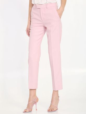 Burberry Womens Wool Tailored Trousers - Light Pink - Size EU 32 (Womens)