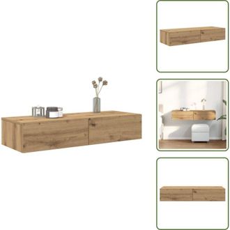 vidaXL The Living Store Scaffale a Parete con Cassetti Rovere 100x36x19cm in Truciolato - Cassetti