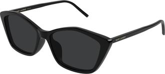 Saint Laurent SL 775 Zonnebril - Dames - Accessoires - Zwart - Maat: 57 MM Nylon