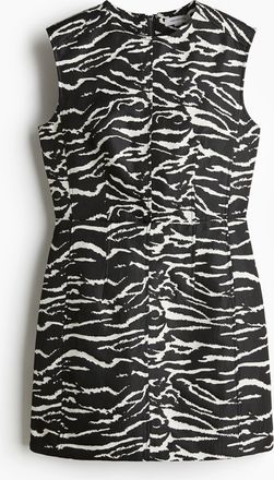 H&M Minikleid aus Jacquardstoff - Schwarz