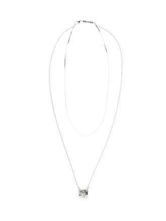 Loewe Anagram Bomb&eacute; Necklace Jewelry Silver