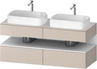 Duravit Qatego Consola Mueble Bajo Lavabo, 2 Extensiones, 2 - Duravit