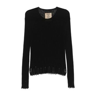 Uma Wang UMA Wang, Truien & Vesten, Dames, Zwart, L, Round-neck Truien