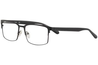 Dragon Mens Ben Rectangular Optical Frame In Satin Black