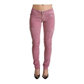 Acht Skinny Jeans, female, Pink, Size: XS Low Waist Skinny Denim Cargo Jeans