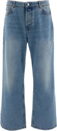 Ami Blue Loose Mid Rise Jeans
