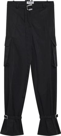 The Attico Long Pant - Dames - Wijde Broeken - Zwart - S - Broeken