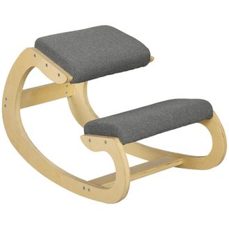 HOMCOM Silla de rodillas 55x85x55 cm gris