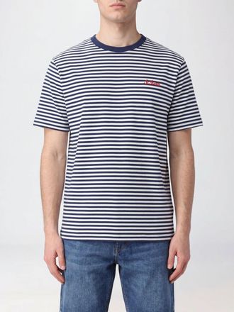 MC2 Saint Barth T-shirt a righe in cotone slim fit con logo a contrasto