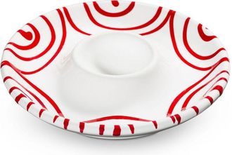 Gmundner Keramik Gmundner Keramik - Huevera Flameada Roja De Cer&aacute;mica Gmundner (&oslash; 12 Cm)