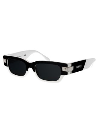 Versace Mens Sunglasses 0ve4465 Black-White Acetate Top Black/white