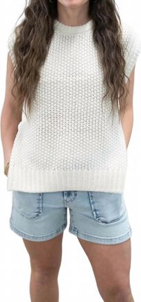 b.young Zoey Slipover Sweater In Cream