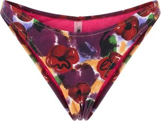 Reina Olga Gedrukte Bikini Bottoms voor Vrouwen - Dames - Bikinis - Veelkleurig - L - Nylon - Badmode