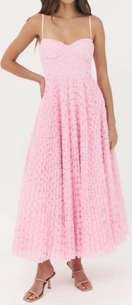 Hutch Amara Midi Gown In Pink
