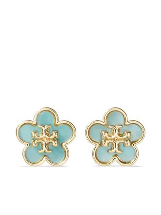 Tory Burch Orecchini Kira con logo - Oro