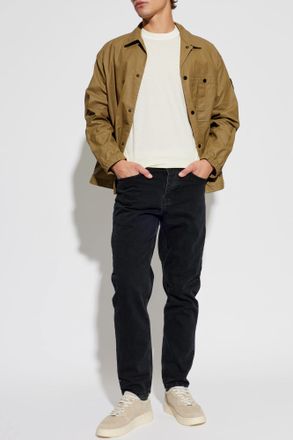 Stone Island Jacket With Pockets, Mens, Brown