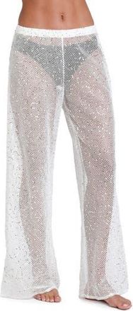 Sunshine 79 Shine Open Stitch Cover-Up Pants in White at Nordstrom Rack, Size X-Small