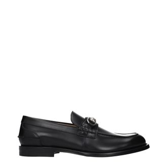 Gucci Herens Loafers Leer Zwart