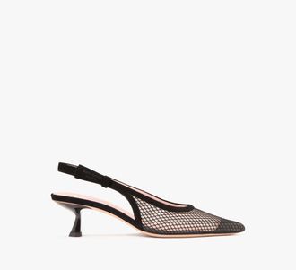 Kate Spade New York Riley Mesh Slingback Kitten Heel Pumps