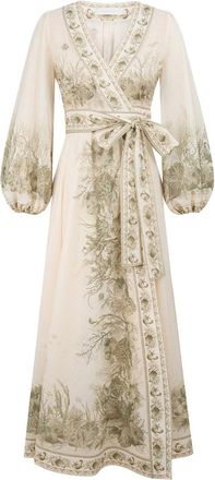 Zimmermann Wonderlust Wrap Midi Dress