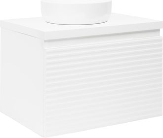 Puma Naturel Mueble De Ba&ntilde;o Bajo Lavabo Naturel Savona 78x43x44,8 Cm, Blanco Brillante (savona80bid)