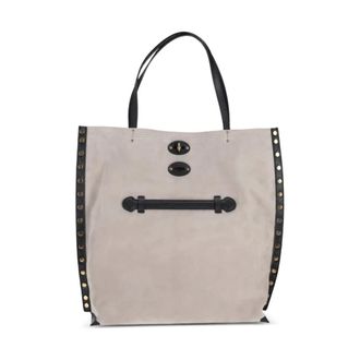 Zanellato Tote Bags, female, Gray, Size: ONE SIZE Aspasso Medium Tote Bag