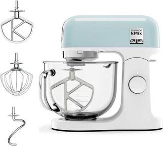 Kenwood Robot De Reposter&iacute;a Multifunci&oacute;n Kmx754pb - Motor Profesional De 1000w - 2 Salidas Para Accesorios - Cuenco De Vidrio De 5l