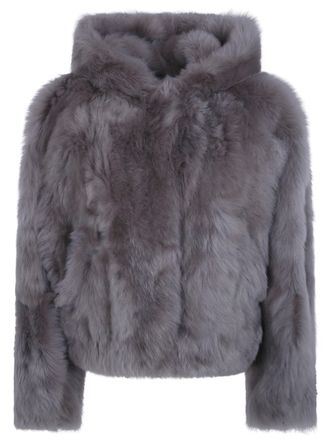 BLANCHA Jacket Furry Hooded Toscana Shearling