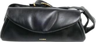 Jil Sander Pre-owned Cannolo Leren Schoudertas - Dames - Vintage Schoudertas - Zwart - ONE Size - Leer - Vintage
