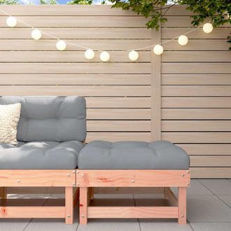 vidaXL Taburete De Jard&iacute;n Con Coj&iacute;n Madera Maciza De Abeto De Douglas Vidaxl