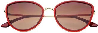 Freyrs Eyewear Luna Cat Eye Sunglasses in Dark Cherry at Nordstrom, Size +0.00