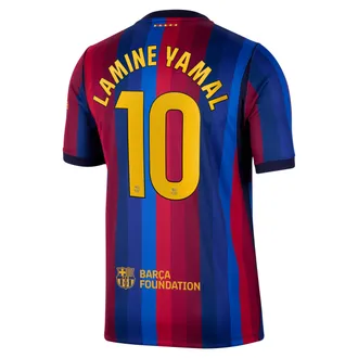 Nike Lamine Yamal FC Barcelona 2026/27 Stadium Home Nike Mens Dri-FIT Soccer Jersey in Red | NN204353834-FCB