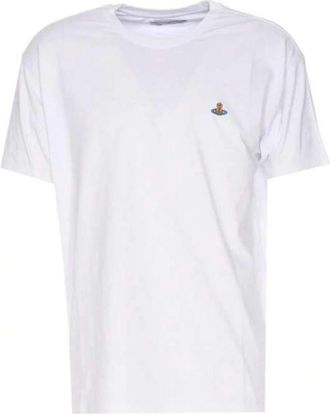 Vivienne Westwood Classic T-shirt Multicolour Orb - Dames - T-shirts - Wit - L - Katoen - Tops