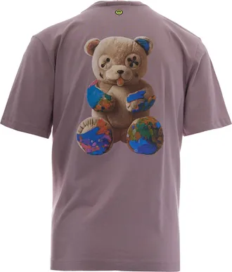 Barrow Mens T-Shirt Bear Smoke Pink Cotton T-Shirts And Polos