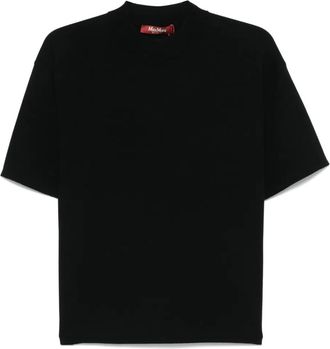 Max Mara T-shirt con collo rialzato - Nero
