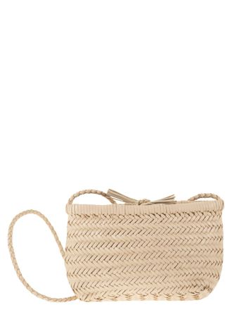 Dragon Minsu mini geweven leren tas