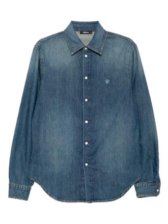 Versace Polo Shirt With Embroidered Logo