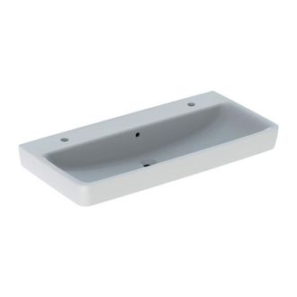Keramag Keramag - Geberit Renova Plan, Lavabo, 100x48 Cm, 2 Agujeros Para Grifo