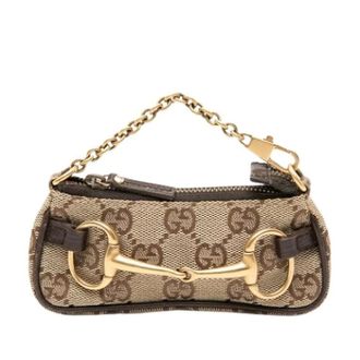 Gucci Pre-owned Mini Bags, female, Beige, Size: ONE SIZE Pre-owned Coin Pouch
