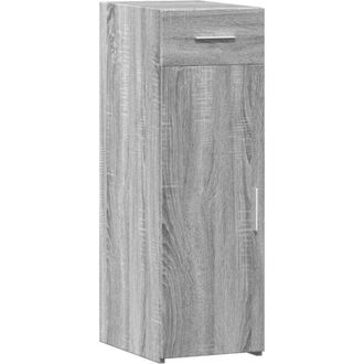 vidaXL Vidaxl - Aparador de madera de ingeniería gris Sonoma 30x42,5x93 cm