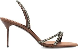 PARIS TEXAS Stiletto Heel Slingback - Dames - Sandalen met hakken - Bruin - 38 1/2 EU - Schoenen