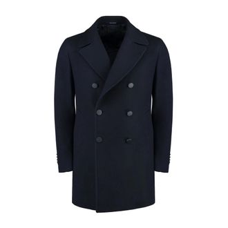 Tagliatore Jassen, Heren, Blauw, L, Wol, Cappotto in Lana Vergine