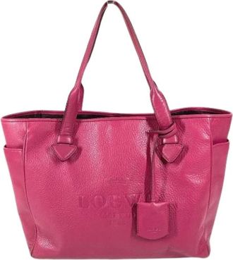 Loewe Pre-owned Tote Bags, female, Pink, Size: ONE SIZE Pre-owned Tote Bag