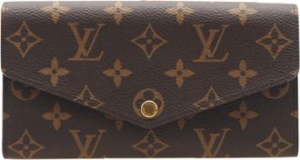 Louis Vuitton Monogram Brown Fuchsia Monogram Monogram Long Wallet (Bi-Fold) (Pre-Owned)
