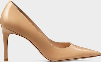 Stuart Weitzman 85mm Stuart Power Patent Leather Pumps