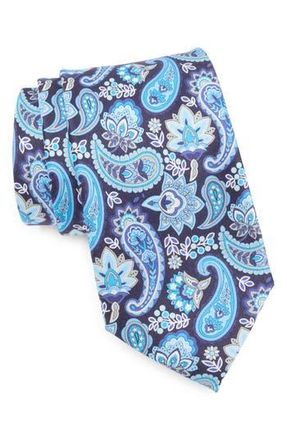 Robert Graham Paisley Floral Silk Tie in Navy/Blue at Nordstrom Rack