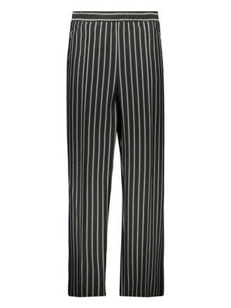 Random Identities pinstripe print trousers - Black