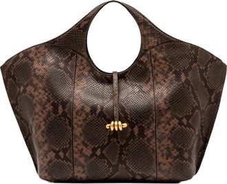 Gianni Chiarini Infinity Python Embossed Leather Handbag