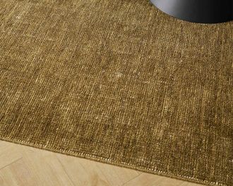 Castlery Topia Brown Area Rug by Castlery, 7.5 x 9, Hand-Loomed, Low-Shed for Living Room