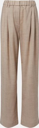 Brunello Cucinelli Monili virgin wool wide-leg pants